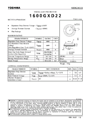 Datasheet 1600GXD22 manufacturer Toshiba
