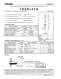 Datasheet 1R5DL41A manufacturer Toshiba