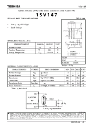Datasheet 1SV147 manufacturer Toshiba