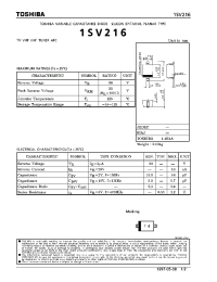 Datasheet 1SV216 manufacturer Toshiba