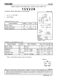 Datasheet 1SV228 manufacturer Toshiba
