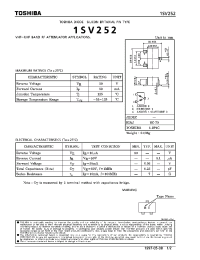 Datasheet 1SV252 manufacturer Toshiba
