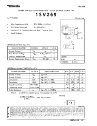 Datasheet 1SV269 manufacturer Toshiba