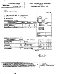 Datasheet 1SV273 manufacturer Toshiba