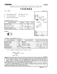 Datasheet 1SV302 manufacturer Toshiba