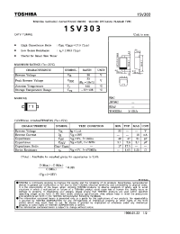 Datasheet 1SV303 manufacturer Toshiba