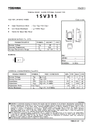 Datasheet 1SV311 manufacturer Toshiba