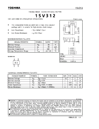 Datasheet 1SV312 manufacturer Toshiba