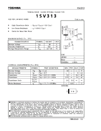Datasheet 1SV313 manufacturer Toshiba