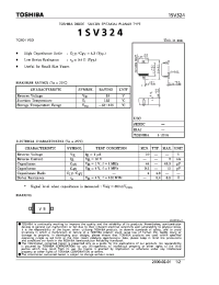 Datasheet 1SV324 manufacturer Toshiba