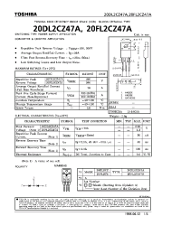 Datasheet 20DL2CZ47A manufacturer Toshiba