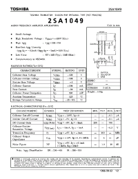 Datasheet 2SA1049 manufacturer Toshiba