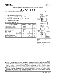 Datasheet 2SA1244 manufacturer Toshiba