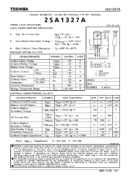 Datasheet 2SA1327A manufacturer Toshiba