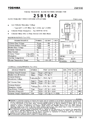 Datasheet 2SB1642 manufacturer Toshiba