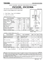 Datasheet 2SC2230 manufacturer Toshiba