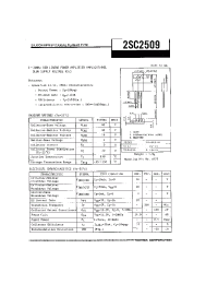 Datasheet 2SC2509 manufacturer Toshiba