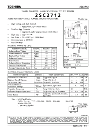 Datasheet 2SC2712 manufacturer Toshiba