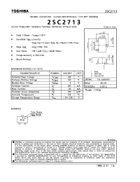 Datasheet 2SC2713 manufacturer Toshiba