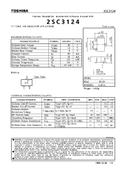 Datasheet 2SC3124 manufacturer Toshiba
