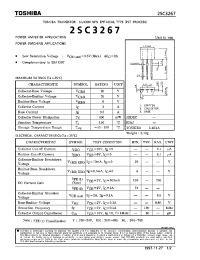 Datasheet 2SC3267 manufacturer Toshiba