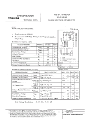 Datasheet 2SC3281-O manufacturer Toshiba