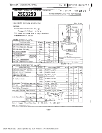 Datasheet 2SC3299 manufacturer Toshiba