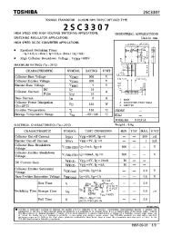 Datasheet 2SC3307 manufacturer Toshiba