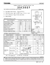 Datasheet 2SC3327 manufacturer Toshiba