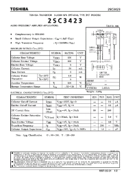 Datasheet 2SC3423 manufacturer Toshiba