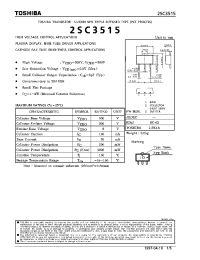 Datasheet 2SC3515 manufacturer Toshiba