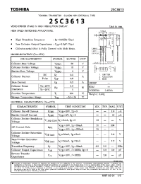 Datasheet 2SC3613 manufacturer Toshiba