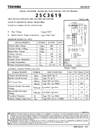 Datasheet 2SC3619 manufacturer Toshiba