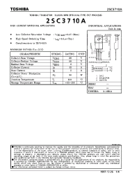 Datasheet 2SC3710 manufacturer Toshiba
