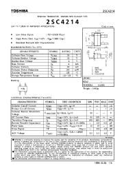 Datasheet 2SC4214 manufacturer Toshiba