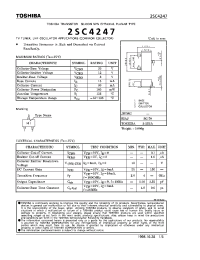 Datasheet 2SC4247 manufacturer Toshiba