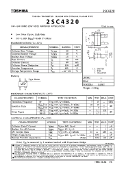 Datasheet 2SC4320 manufacturer Toshiba