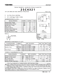Datasheet 2SC4321 manufacturer Toshiba