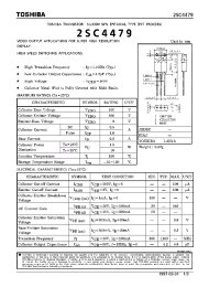Datasheet 2SC4479 manufacturer Toshiba