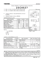 Datasheet 2SC4527 manufacturer Toshiba