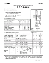 Datasheet 2SC4604 manufacturer Toshiba