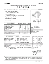 Datasheet 2SC4738 manufacturer Toshiba