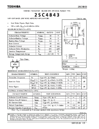 Datasheet 2SC4843 manufacturer Toshiba