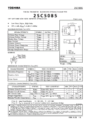 Datasheet 2SC5085 manufacturer Toshiba