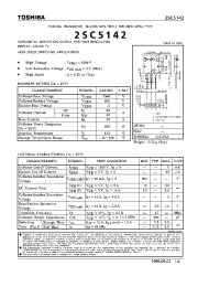 Datasheet 2SC5142 manufacturer Toshiba