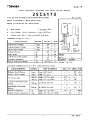 Datasheet 2SC5173 manufacturer Toshiba