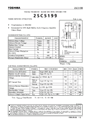 Datasheet 2SC5199 manufacturer Toshiba
