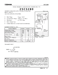 Datasheet 2SC5280 manufacturer Toshiba