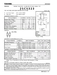Datasheet 2SC5323 manufacturer Toshiba