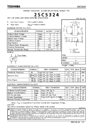 Datasheet 2SC5324 manufacturer Toshiba